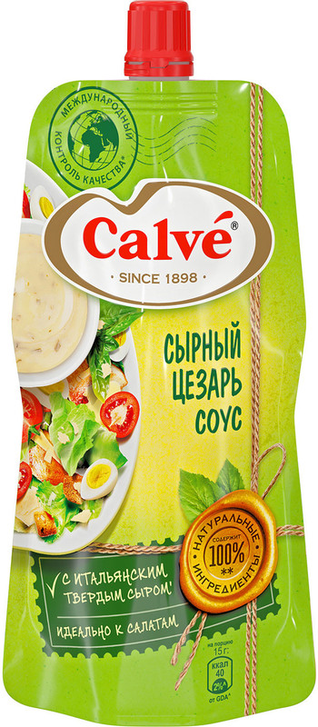 Соус Calve Цезарь сырный для салата, 230мл