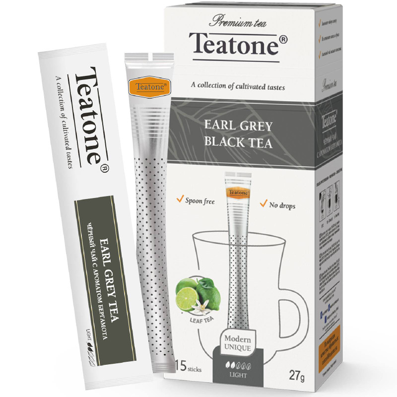 Чай Teatone чёрный с ароматом бергамота, 15х1.8г — фото 1