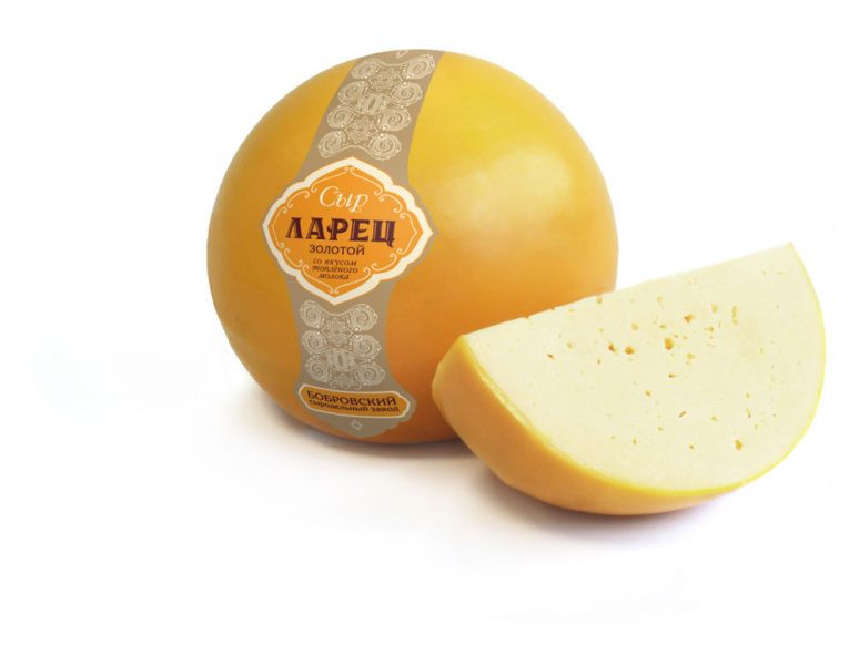 Сыр полутвёрдый Золотой Ларец со вкусом топлёного молока 50%