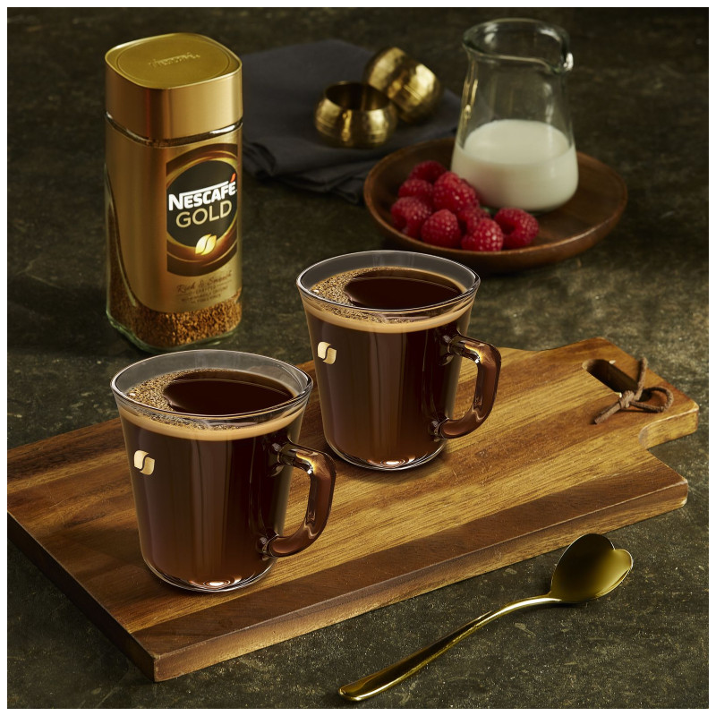 Кофе Nescafé Gold натуральный растворимый с добавлением молотого, 190г — фото 5