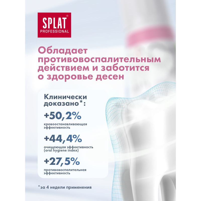 Зубная паста Splat Professional Ультракомплекс для комплексного ухода и бережного отбеливания, 100мл — фото 4