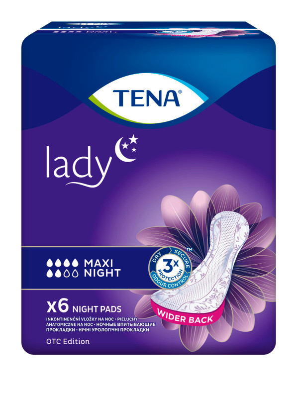 Прокладки Tena Lady maxi night впитывающие, 6шт — фото 1