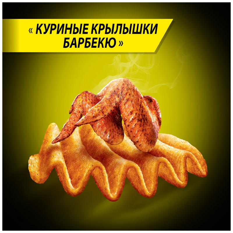 Чипсы Lays Maxx из натурального картофеля со вкусом куриных крылышек барбекю, 110г — фото 2