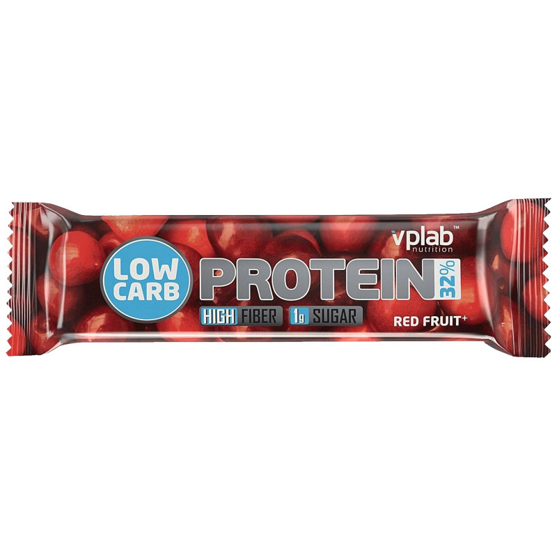 Батончик Vplab Low Carb Protein Bar со вкусом красных ягод, 35г