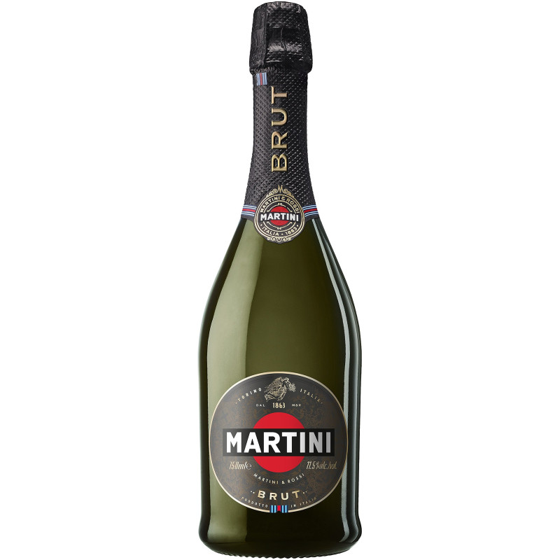 Вино игристое Martini Brut белое сухое 750мл, 11, 5%