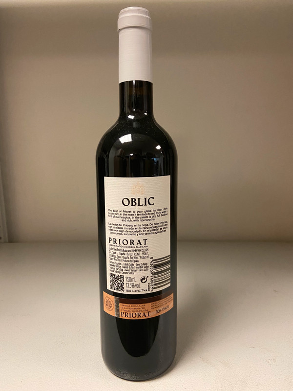 Вино Oblic Priorat красное сухое 13.5%, 750мл — фото 2