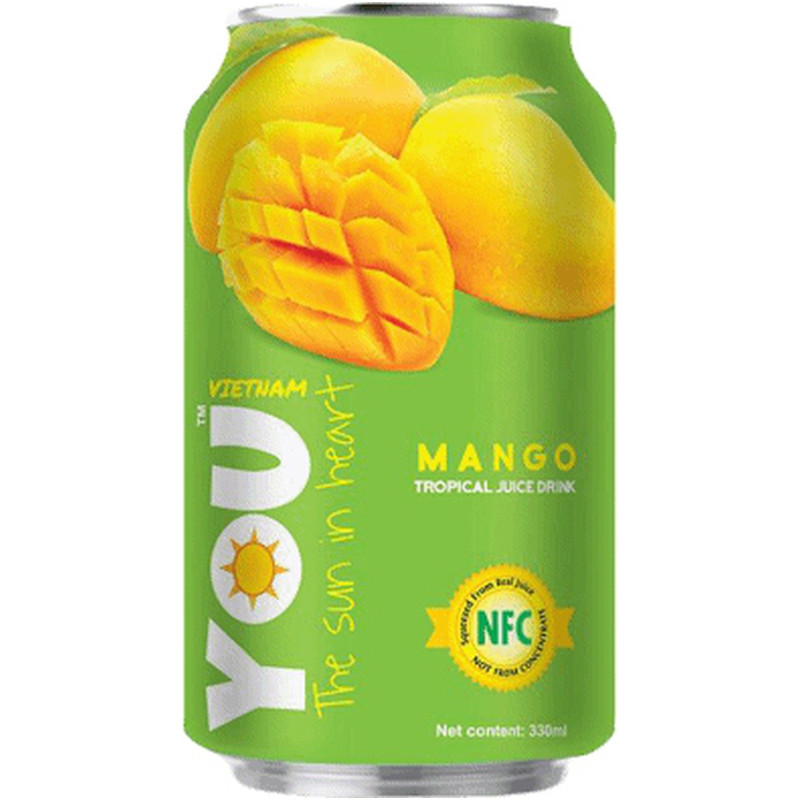 Напиток безалкогольный You Vietnam с соком манго негазированный, 330мл