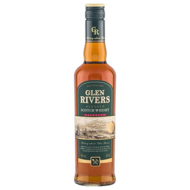 Виски Glen Rivers купажированный 40%, 500мл