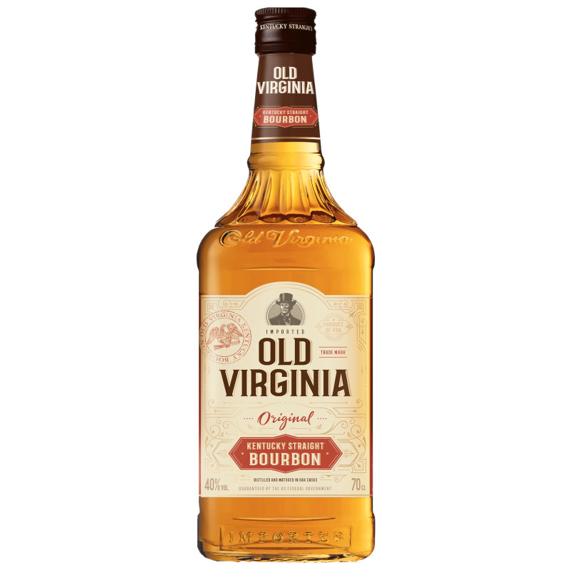 Виски Bourbon Old Virginia зерновой 40%, 700мл