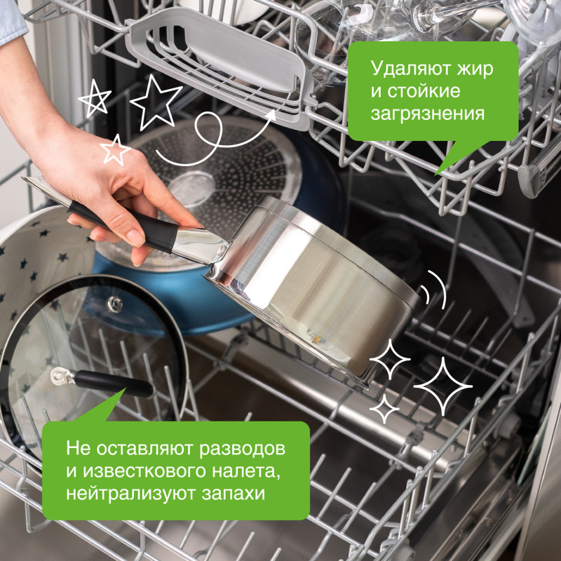 Таблетки для посудомоечных машин Synergetic биоразлагаемые бесфосфатные, 25шт — фото 6