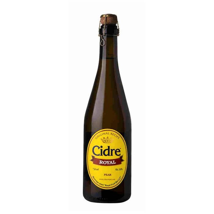 Сидр особый Cidre Royal Яблочный с грушей полусладкий газированный 5%, 750мл