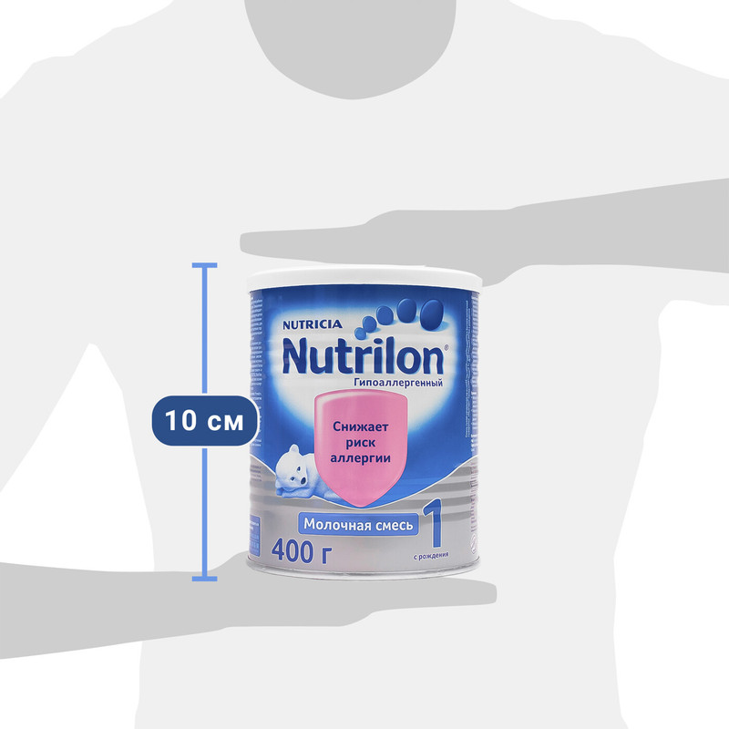 Заменитель грудного молока Nutrilon 1 гипоаллергенный, 400г — фото 2