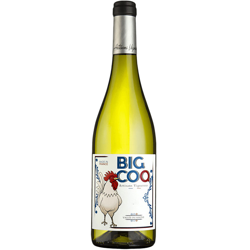 Вино Big Coq Ventoux AOC Blanc белое сухое 13.5%, 750мл