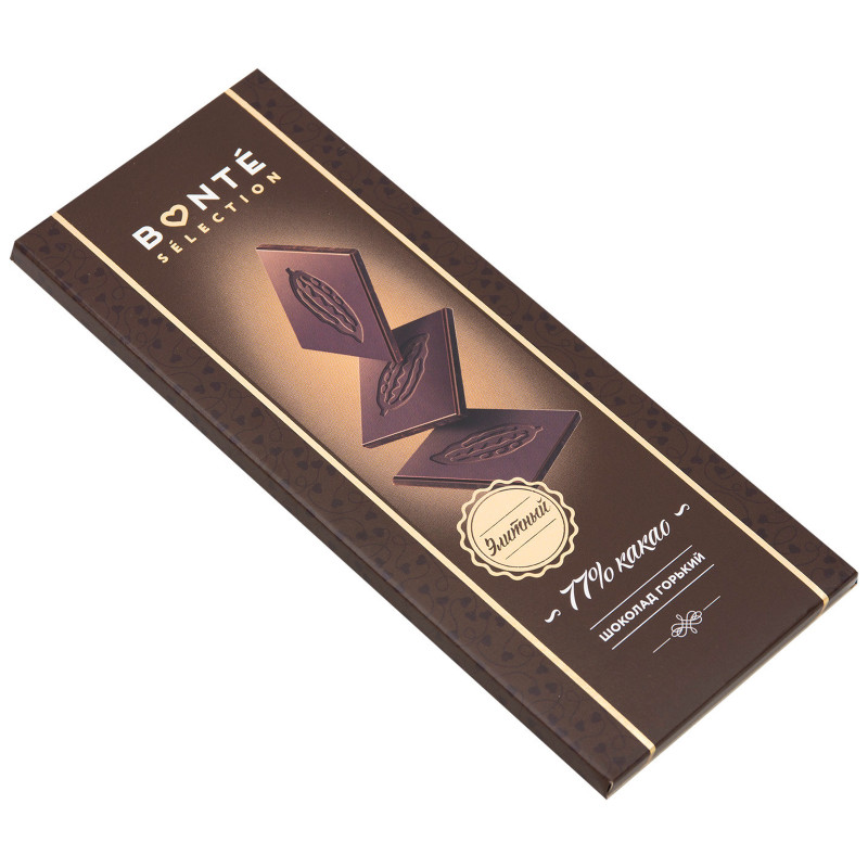 Шоколад горький 77% Bonte Sweets, 90г — фото 2