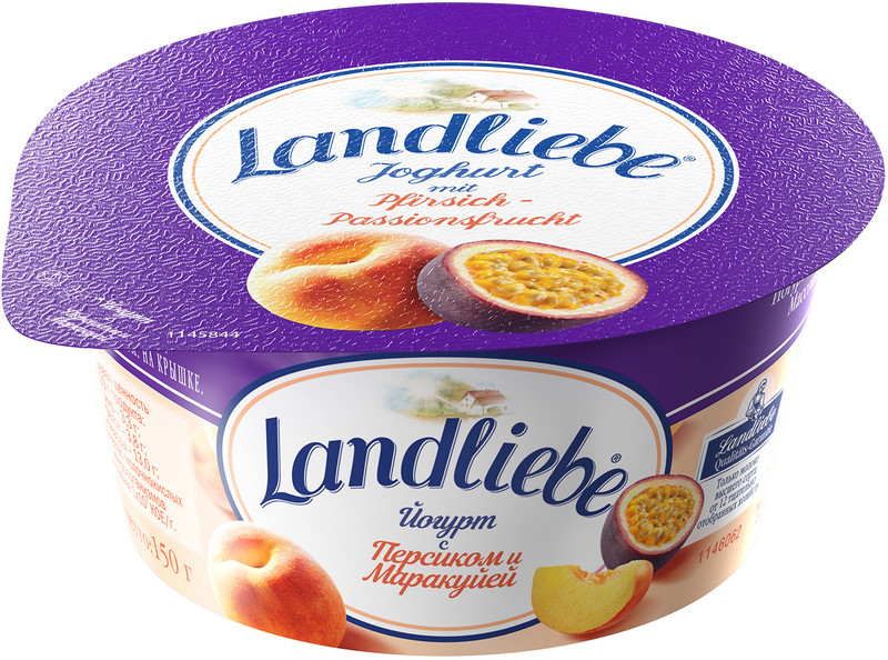 Йогурт Landliebe персик-маракуйя 3.3%, 150г