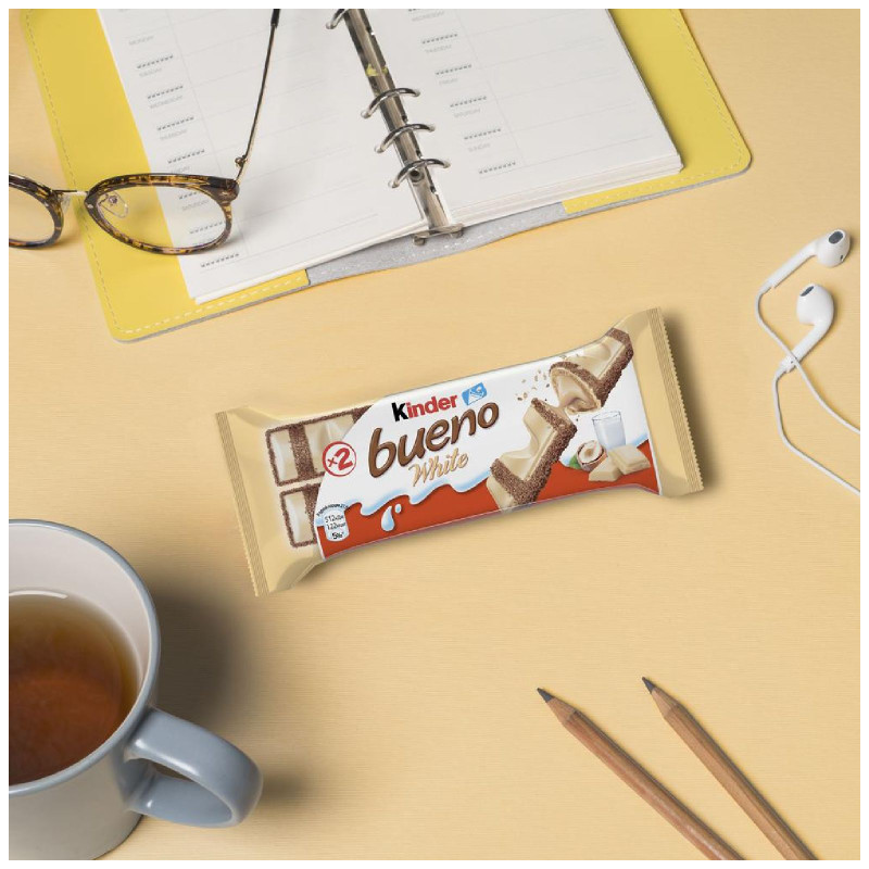 Батончик Kinder Bueno White, 39г — фото 4