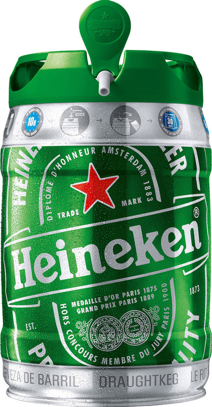 Пиво Heineken Премиум светлое 4.8%, 5л