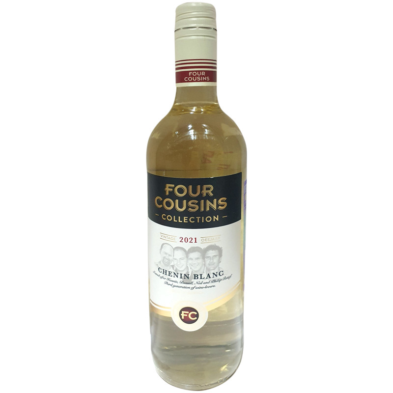 Вино Four Cousins Шенин Блан белое полусухое 13.5%, 750мл