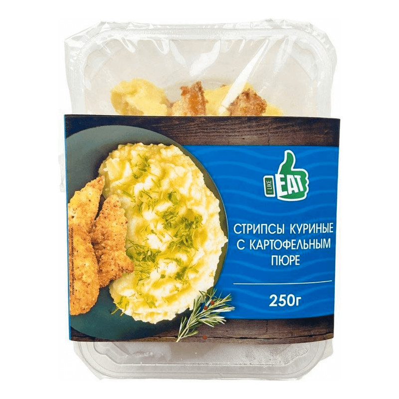 Стрипсы I Like Eat куриные с картофельным пюре, 250г