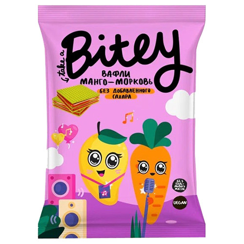 Вафли Take A Bitey манго-морковь, 35г