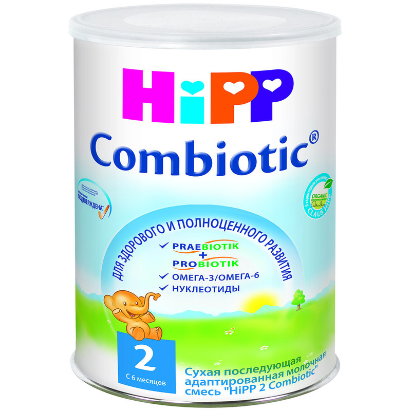 Смесь HiPP 2 Combiotic молочная с 6 месяцев, 800г