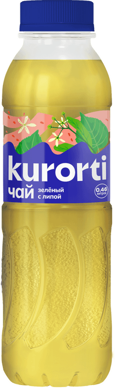 Зелёный чай Kurorti со вкусом липы, 460мл — фото 1