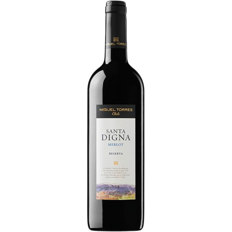 Вино Santa Digna Мерло красное сухое, 750мл