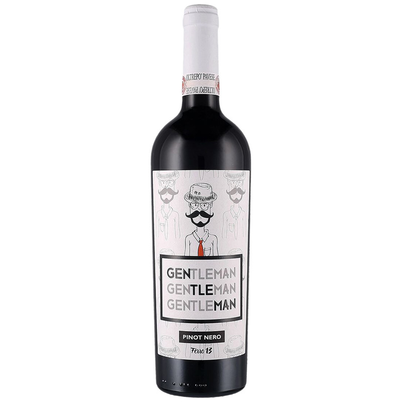 Вино Gentleman Oltrepo Pavese DOC красное сухое 12.5%, 750мл
