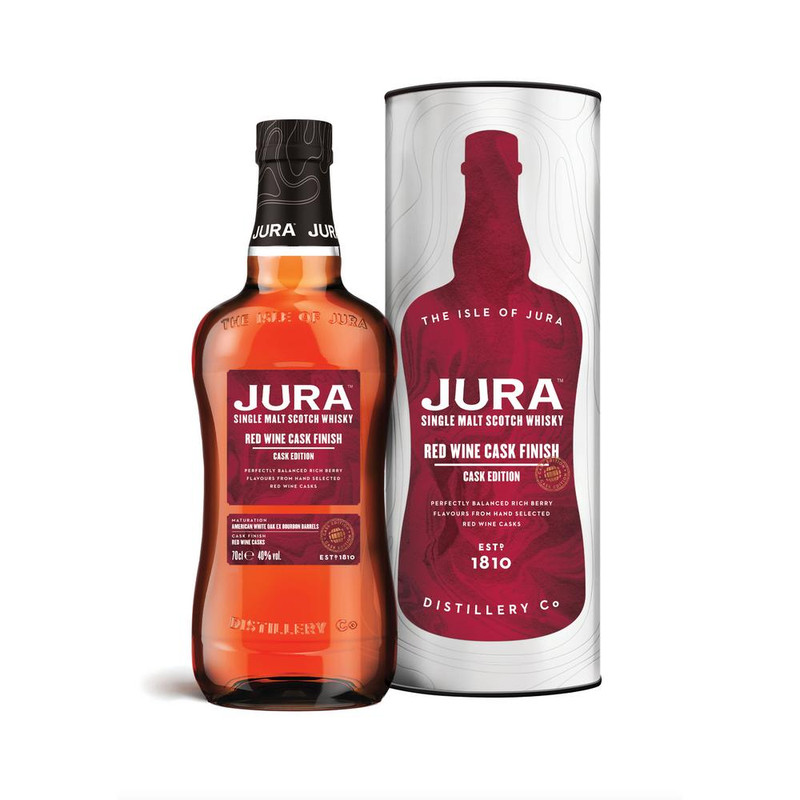 Виски Jura Рэд Вайн Каск Эдишн шотландский односолодовый 40% в подарочной упаковке, 700мл — фото 1