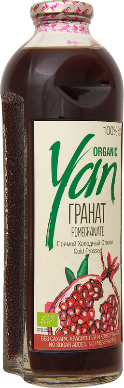 Сок Yan Organic гранатовый, 930мл — фото 2