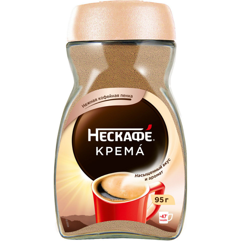 Кофе Nescafé Classic Crema натуральный растворимый порошкообразный, 95г