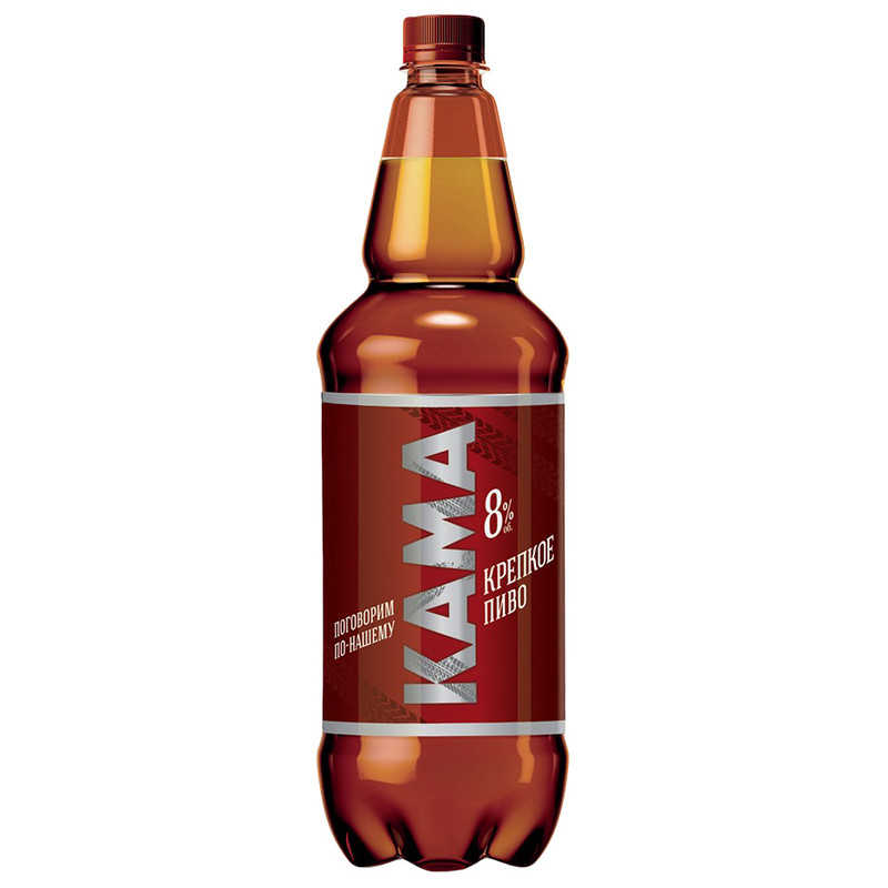 Пиво Кама светлое 8%, 1.35л