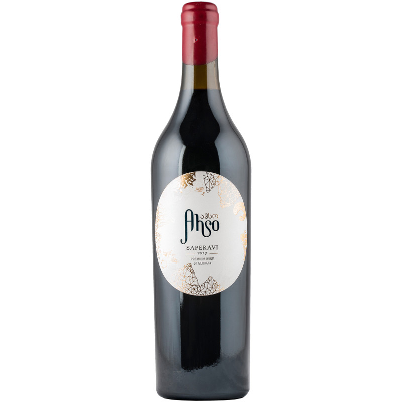 Вино Ahso Саперави красное сухое 13%, 750мл