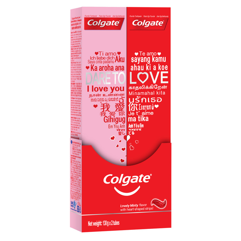 Зубная паста Colgate Dare to Love с сердечками, 2х130г — фото 3