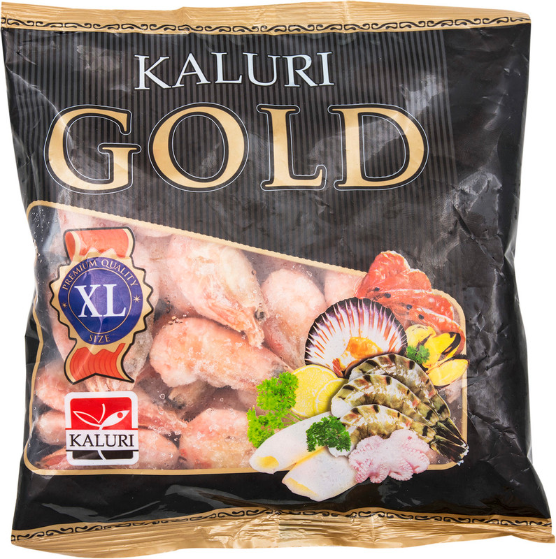 Креветки Kaluri Gold 70/90 варёно-мороженые, 500г — фото 1