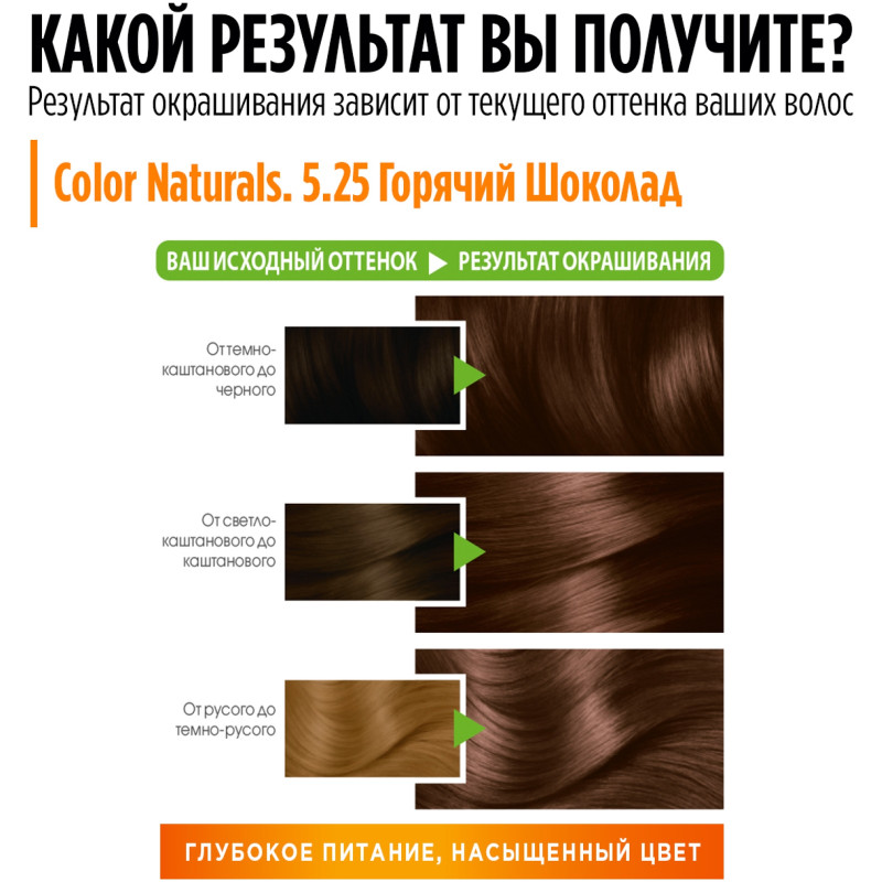 Краска для волос Garnier Color Naturals горячий шоколад 5.25 — фото 4