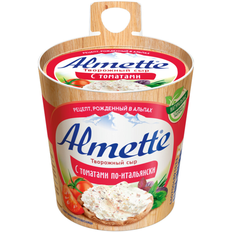 Сыр творожный Almette По-итальянски с томатами 57%, 150г — фото 1