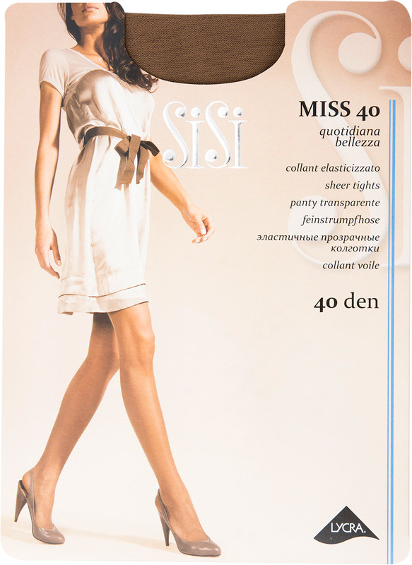 Колготки SiSi Miss 40 Daino Бежевые Размер 4