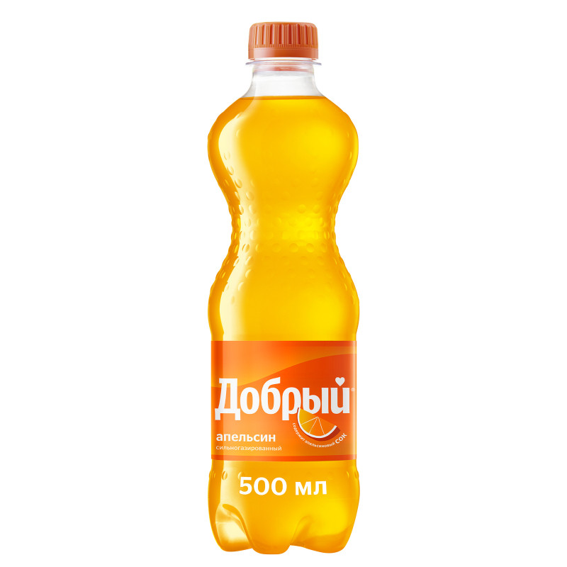 Напиток сильногазированный Добрый Апельсин, 500мл — фото 1