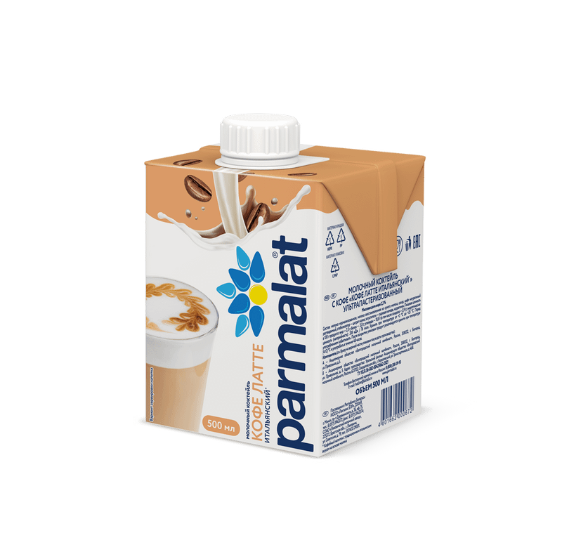 Коктейль молочный Parmalat Caffe Latte с кофе 2.3%, 500мл — фото 3