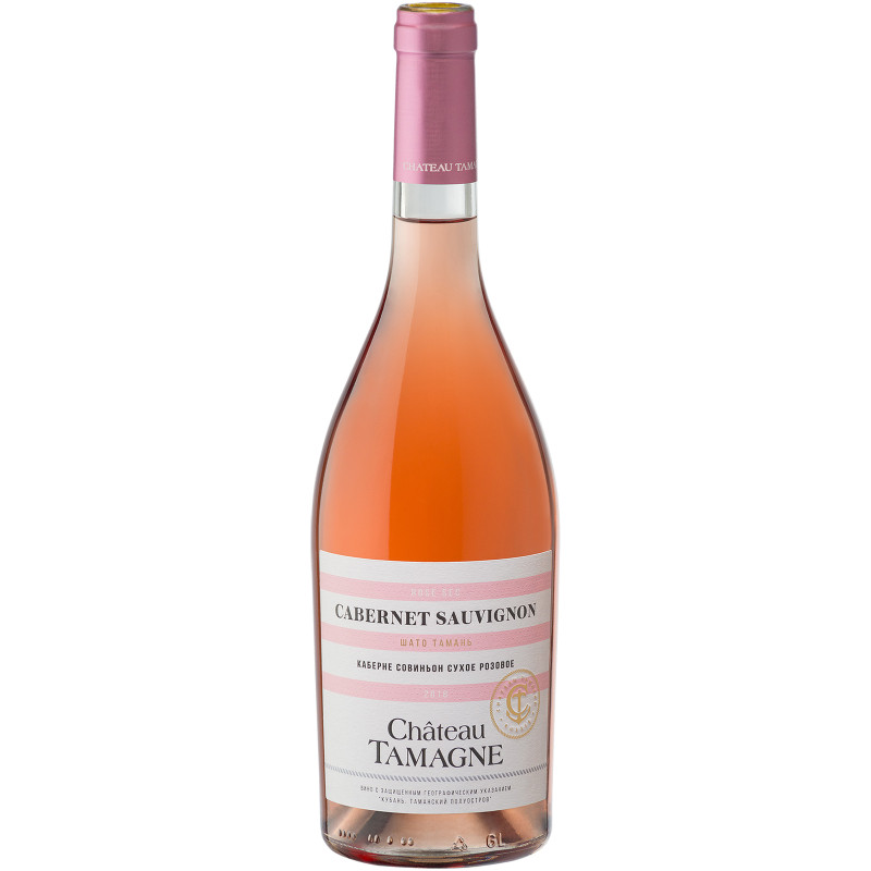 Вино Chateau Tamagne Каберне Совиньон розовое сухое, 750мл