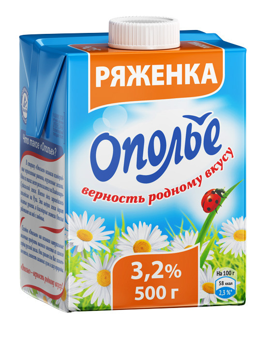 Ряженка Ополье 3.2%, 500мл