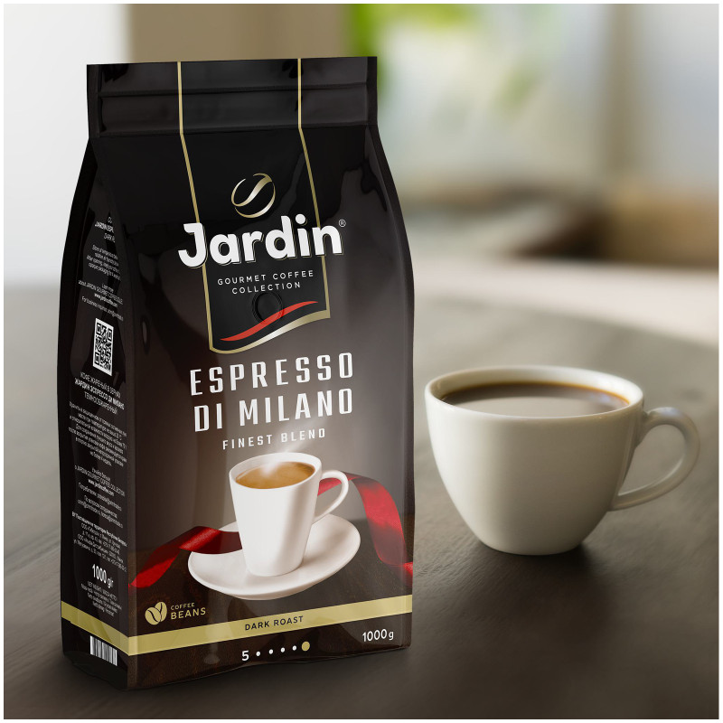 Кофе Jardin Espresso Di Milano жареный в зёрнах, 1кг — фото 4