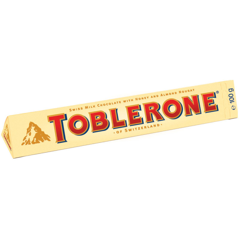 Шоколад молочный Toblerone швейцарский с медово-миндальной нугой, 100г
