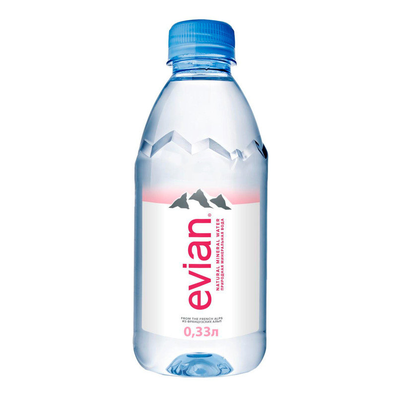 Столовая негазированная минеральная вода. Эвиан 0.5. Evian 0.33. Evian негазированная ПЭТ. Вода минеральная Evian питьевая негазированная, 1 л.