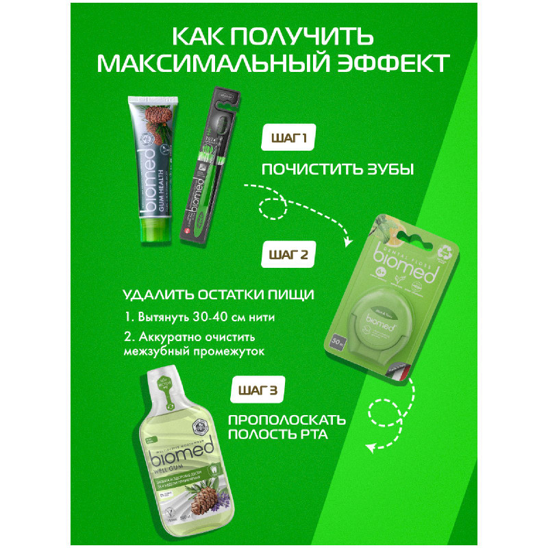 Зубная паста Biomed Gum Health Здоровье дёсен комплексная, 100г — фото 5