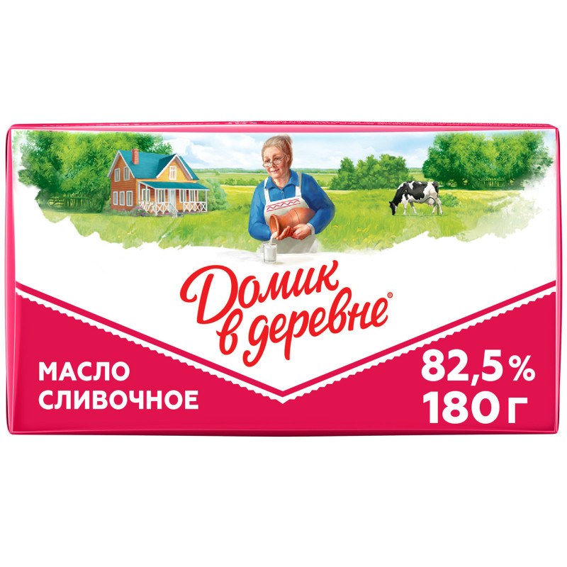Масло сливочное Домик в Деревне 82.5%, 180г