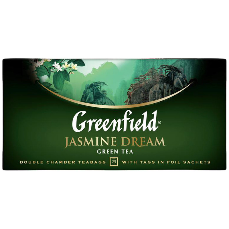 Чай Greenfield Jasmine Dream зелёный в пакетиках, 25х2г — фото 4