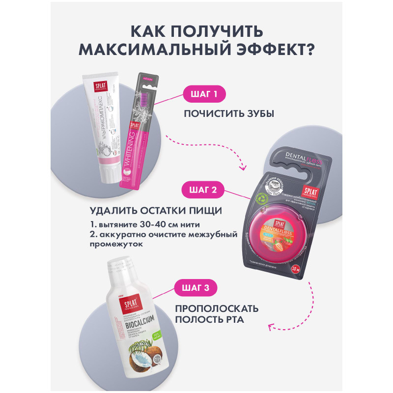 Зубная щётка Splat Professional Whitening Medium средней жёсткости — фото 7