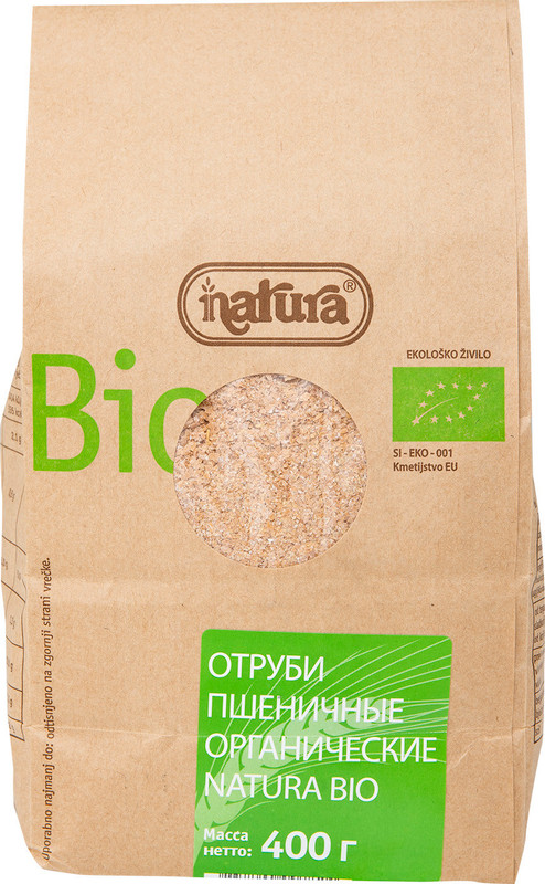 Отруби Natura Bio пшеничные органические, 400г — фото 4